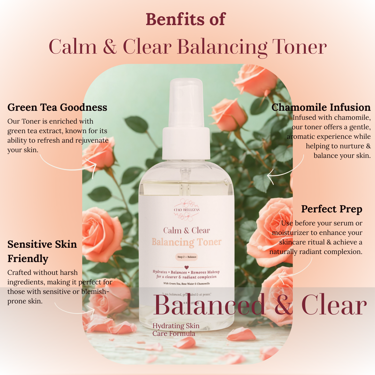 The benefits of the ingredients in our toner