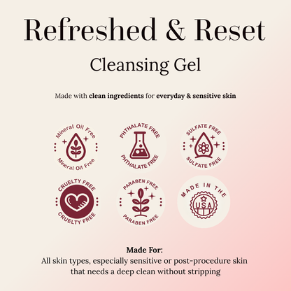 cleansing gel clean beauty badges