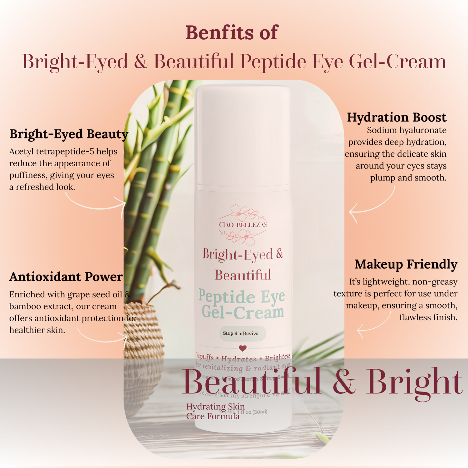 benefits of peptide eye gel-cream