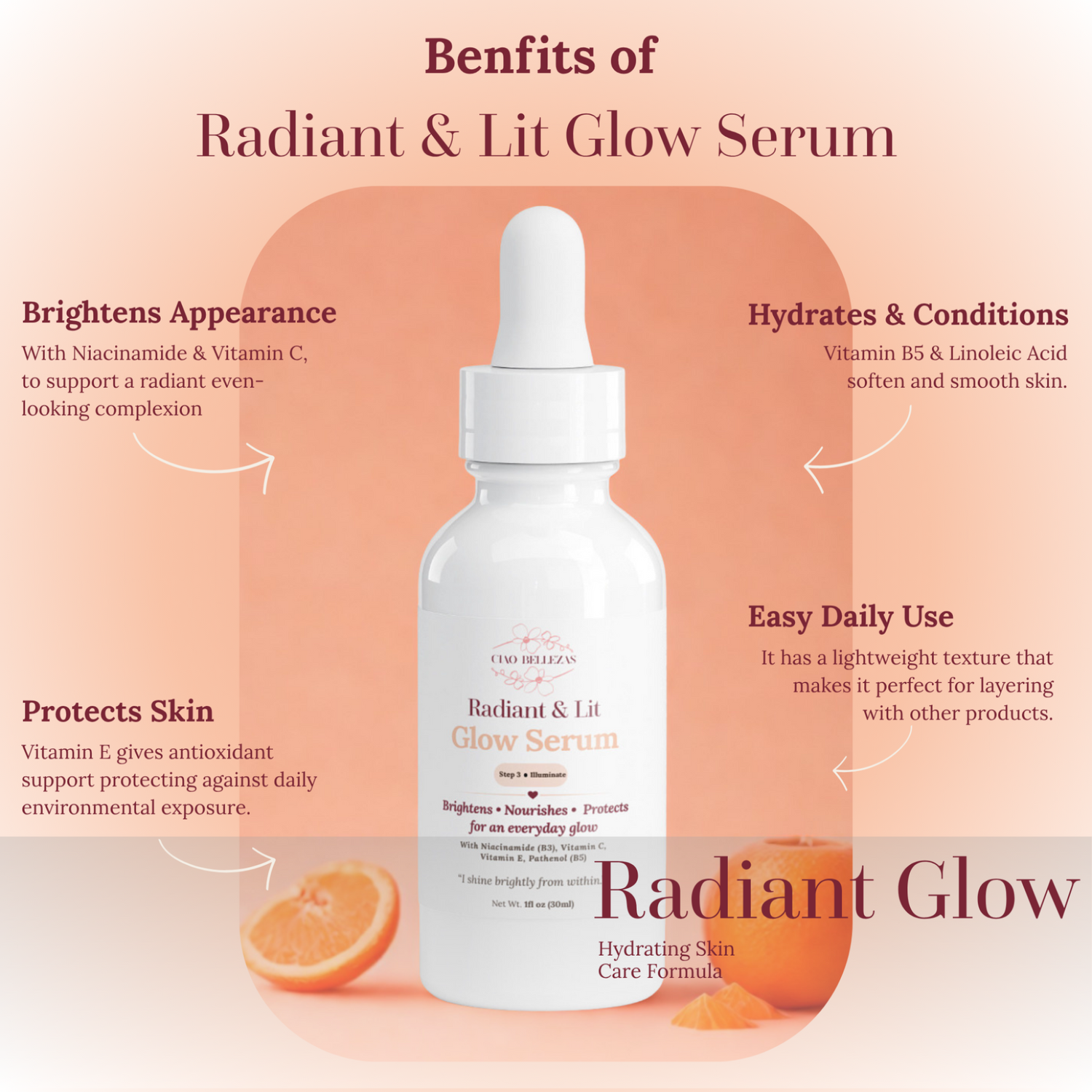 radiant and lit glow serum benefits