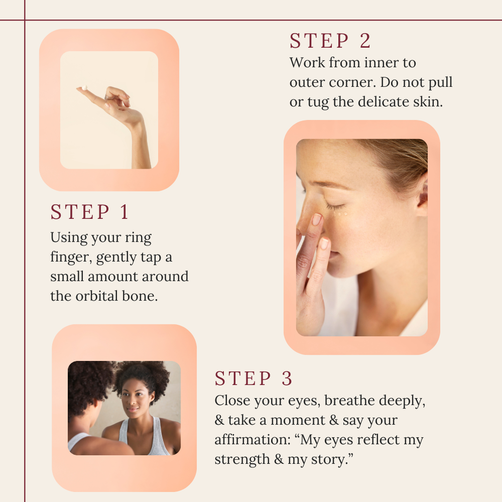 how to use our eye gel cream