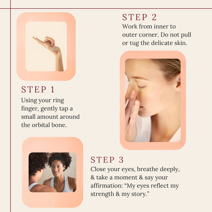 how to use our eye gel cream