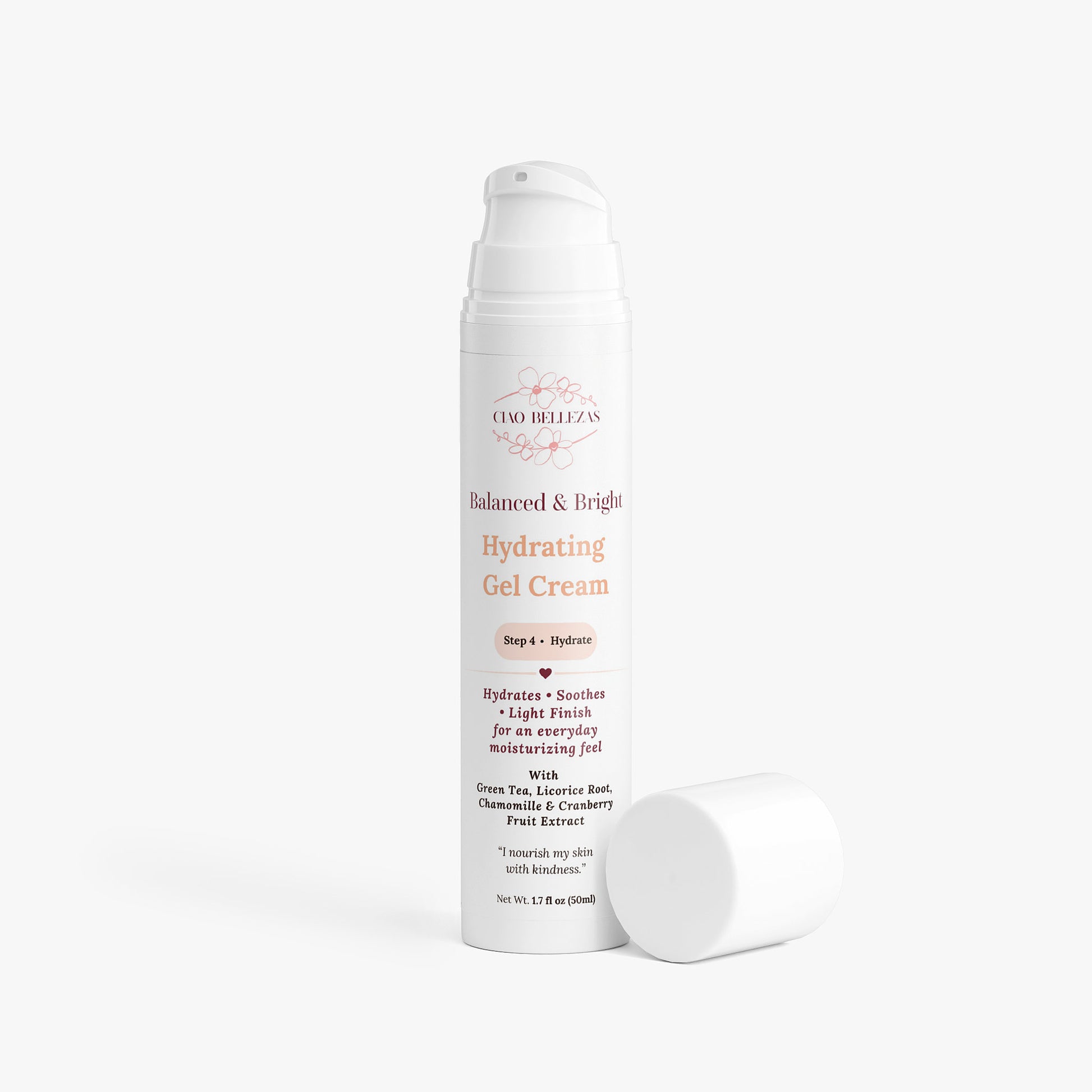 A hydrating gel cream moisturizer that is light and soothing. using green tea and chamomile for a moisturizing feel.