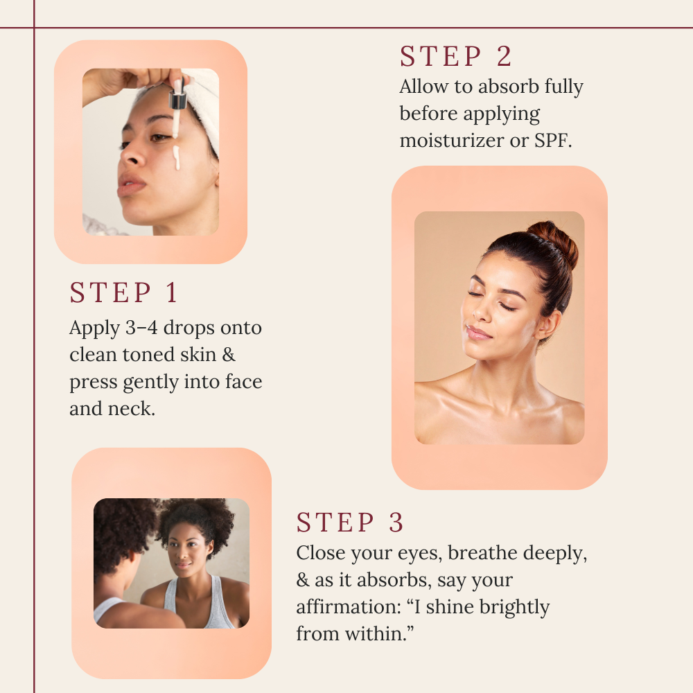 how to use our vitamin glow serum