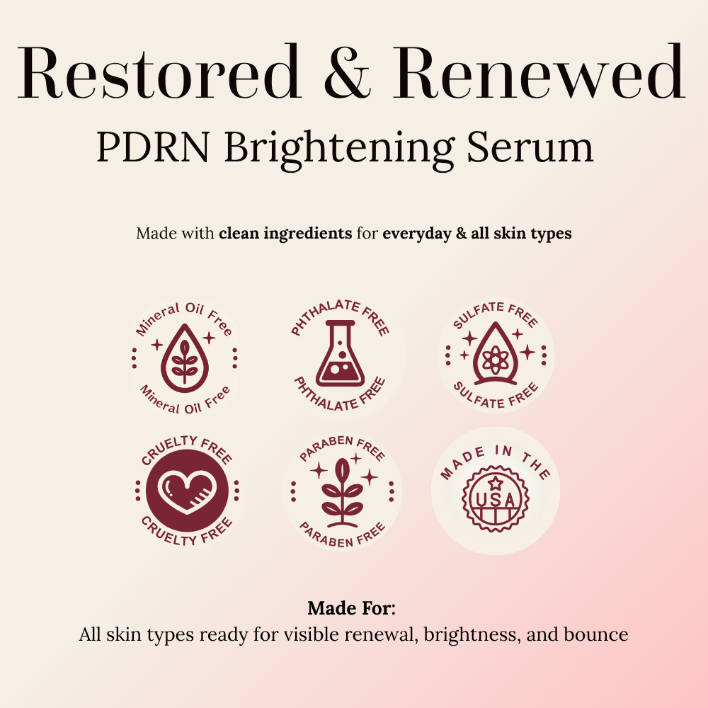 pdrn serum clean beauty badges