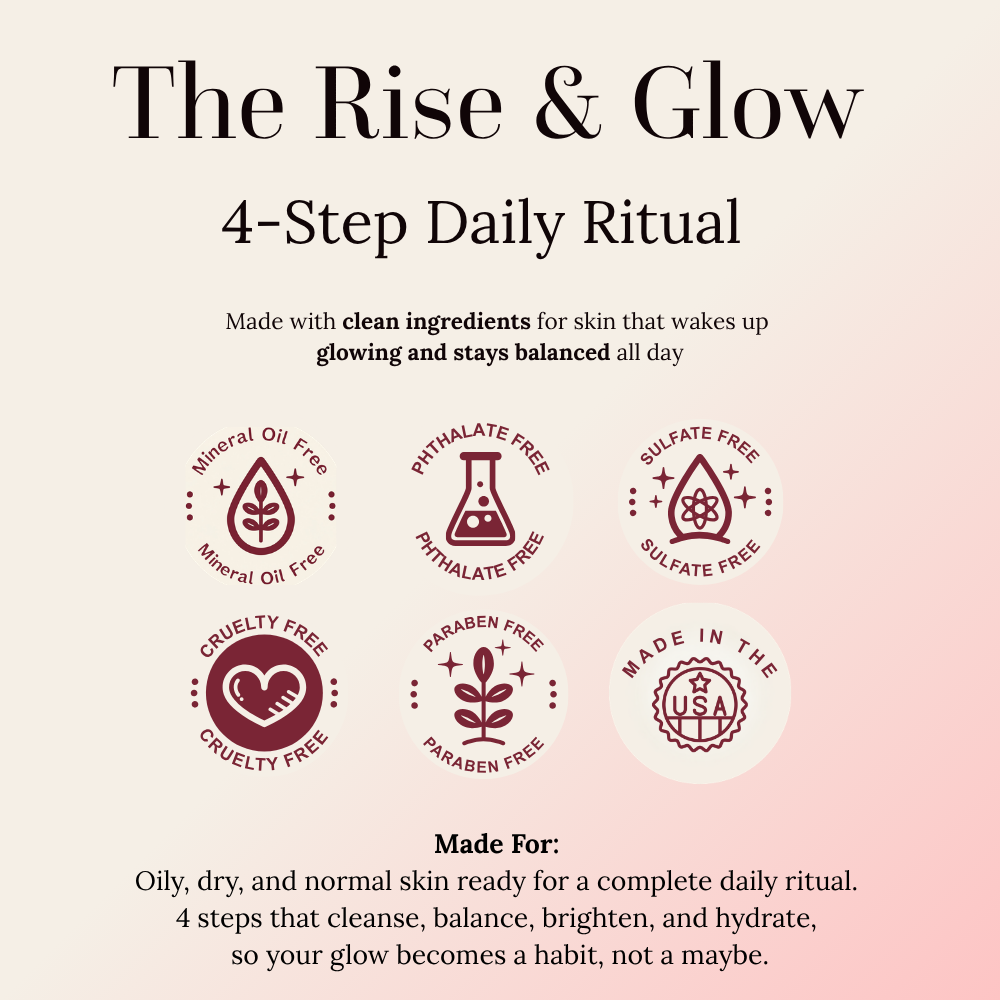 rise and glow ritual clean beauty badges